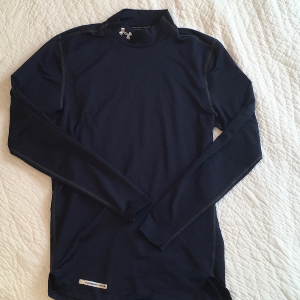 Men’s S Under Armour Coldgear Mock Neck Running Shirt